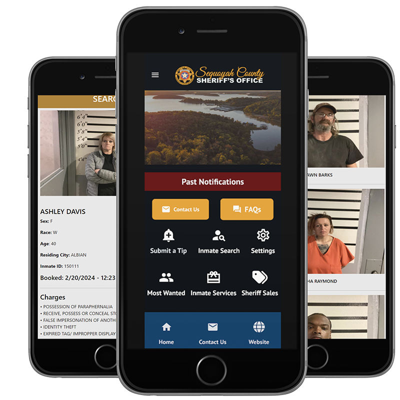 previews of the Sequoyah county sheriffs app